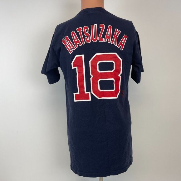 Majestic Daisuke Matsuzaka Boston Red Sox Jersey T Shirt MLB Baseball Size M - Picture 2 of 4